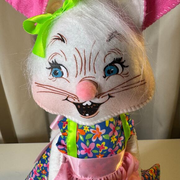 Annalee Dolls 2020 12in Easter Parade Girl Bunny New with Tags - Picture 2 of 8